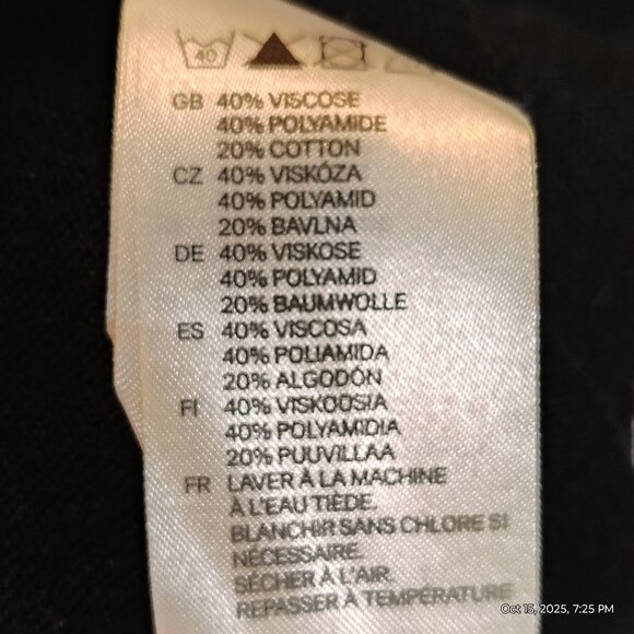 Vintage H&M Basic Knit Sweater Dress Large 2010 Striped Midi Neutral Capsule - Picture 7 of 7